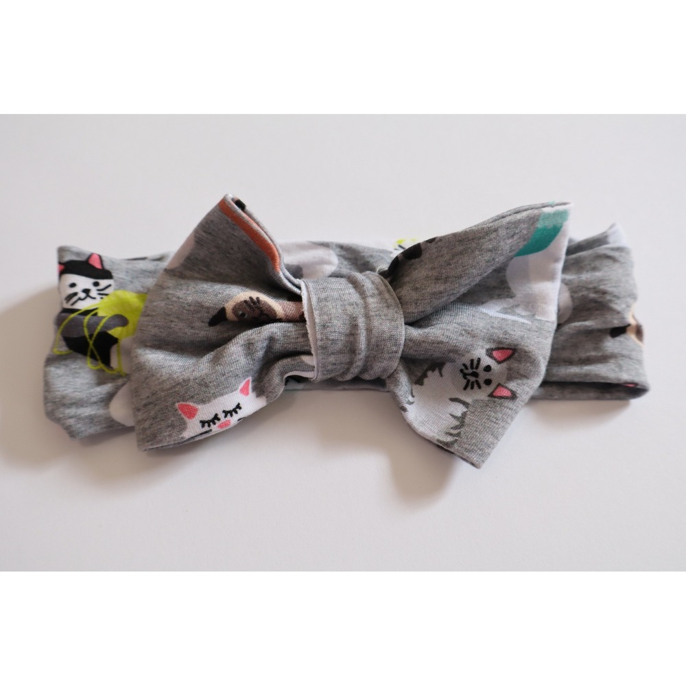 Little Sleepies Cozy Cats Headband NB-3T